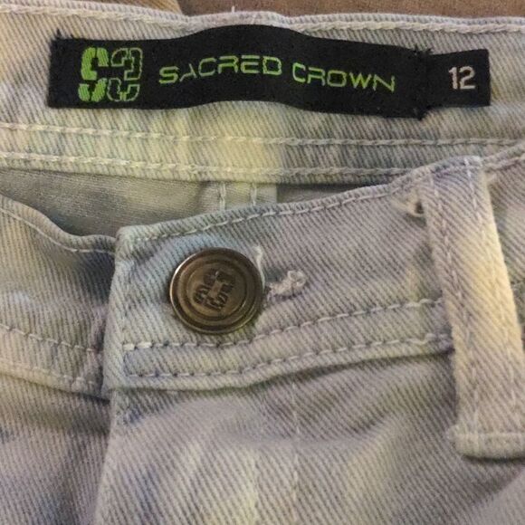 Sacred crown tie dye jeans size 12 - Picture 4 of 6